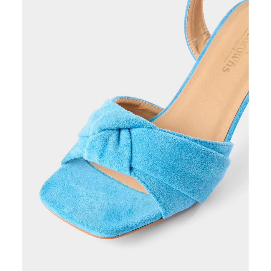 Joe Browns Scarpe aperte con tacco in microsuede con dettaglio a nodo  