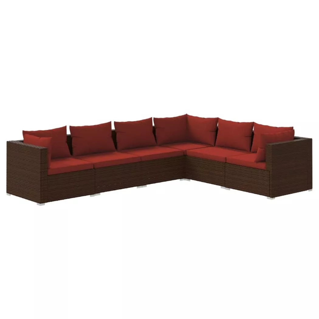 VidaXL - Salon de jardin rotin synthétique, One Size, Marron