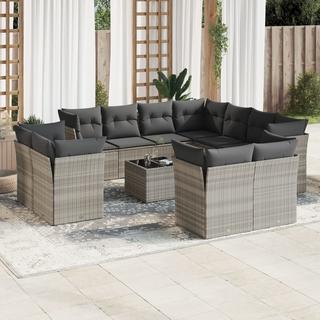 VidaXL set divano da giardino Polirattan  