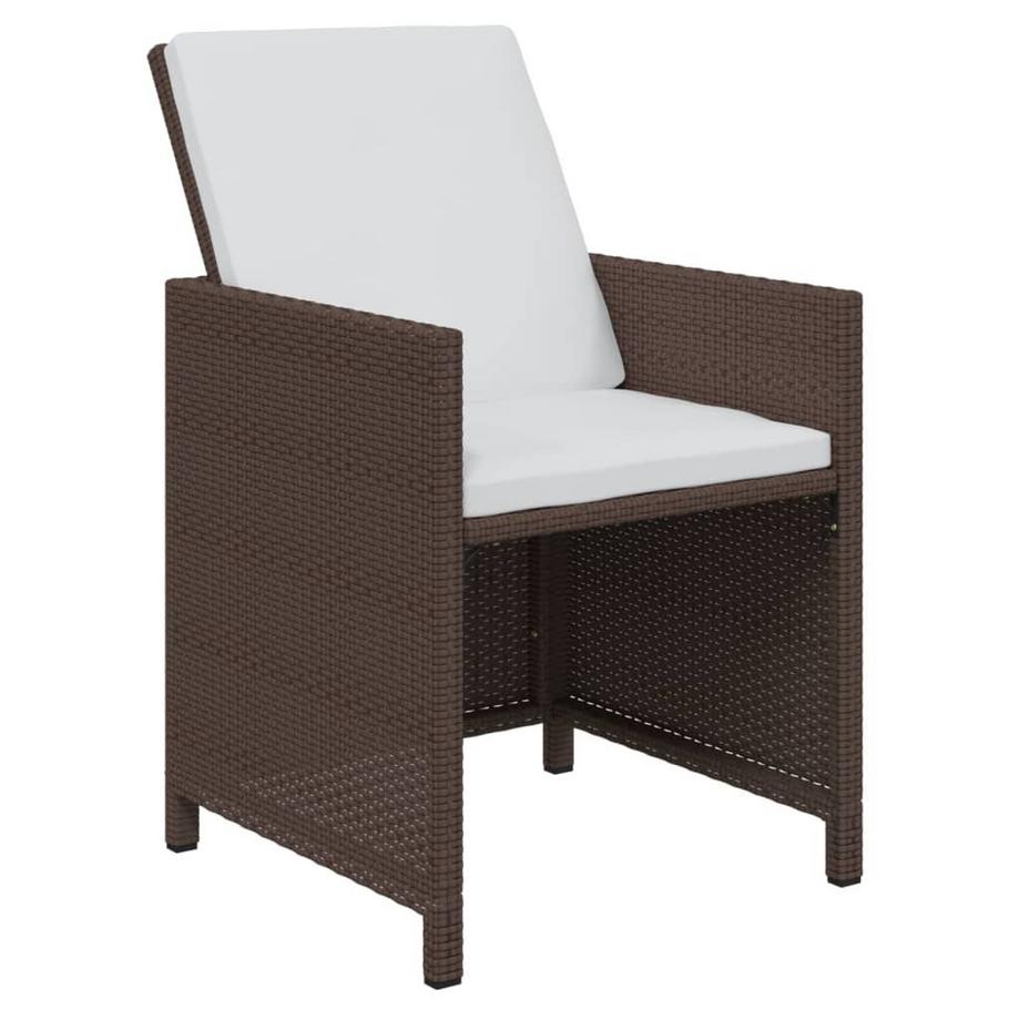VidaXL Ensemble de salle à manger de jardin rotin synthétique  