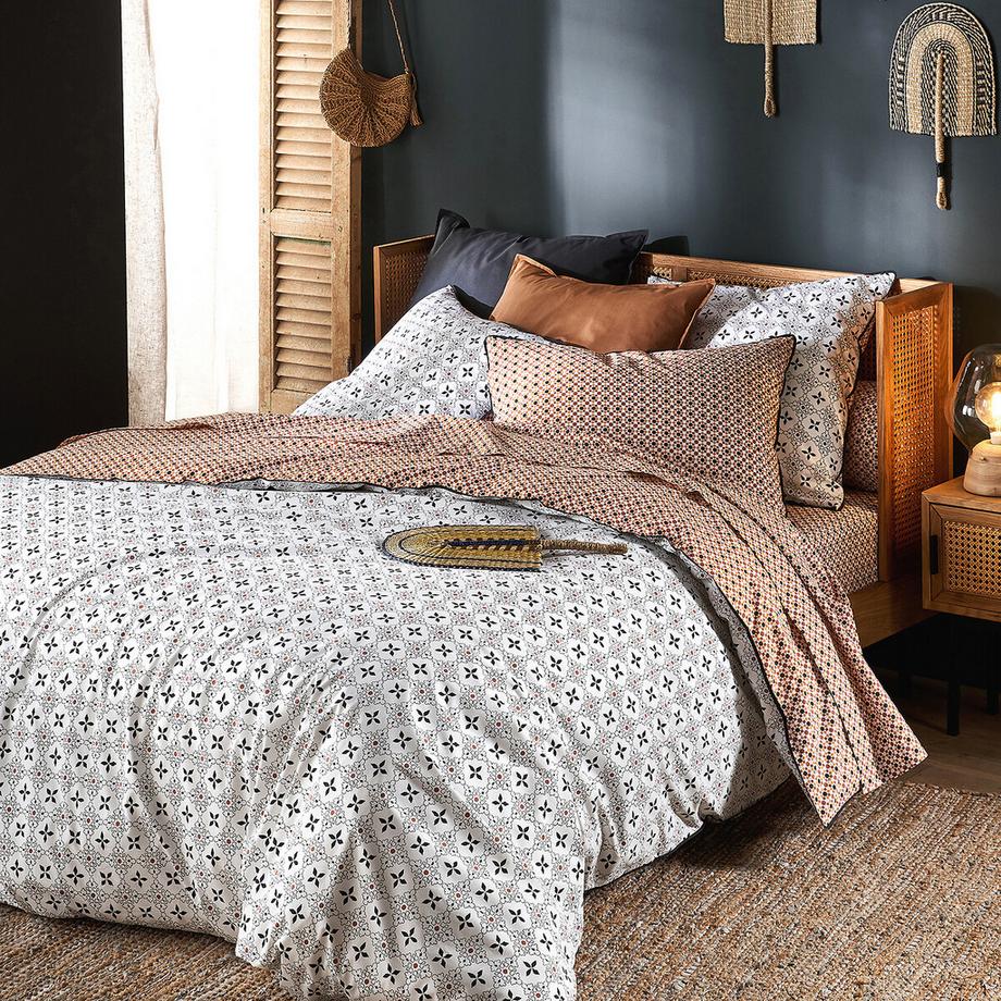 La Redoute Intérieurs Housse de couette Teyben imprimée pur coton  