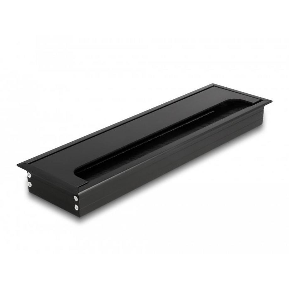 Kabeldurchführung für Tischeinbau mit Bürste 280 x 80 x 28 mm