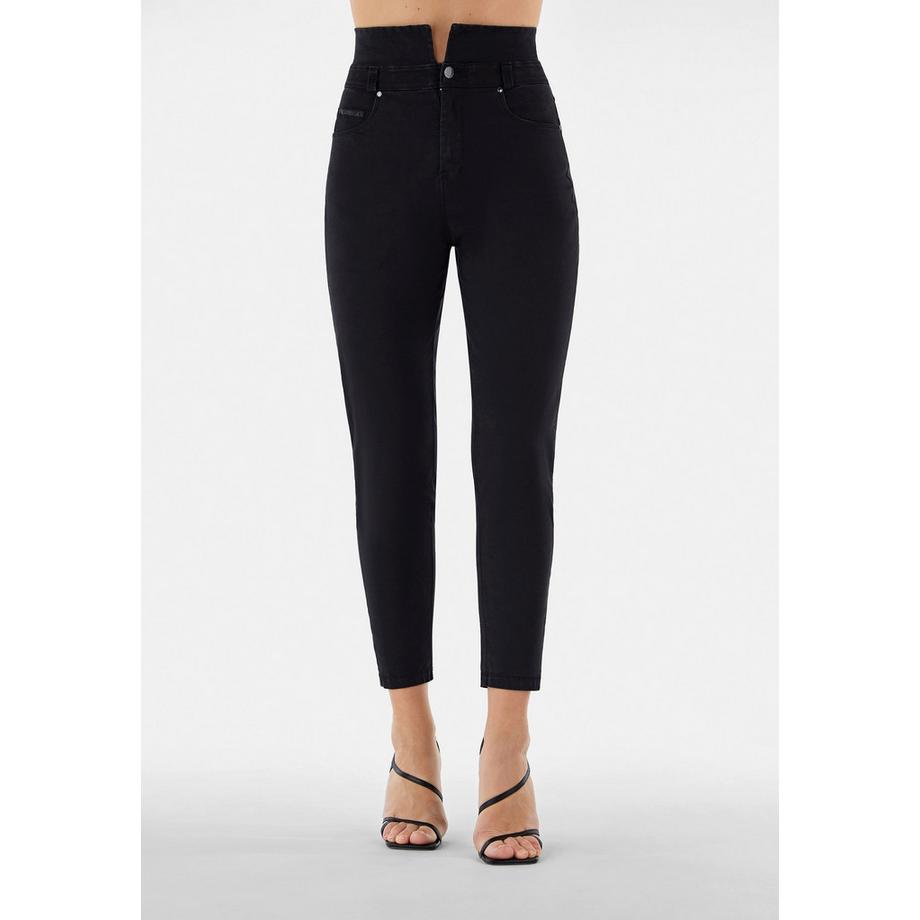FREDDY Black Carrot Fit High Waist Jeans  