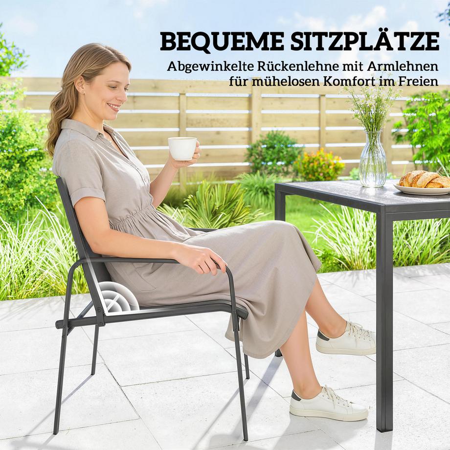 Outsunny Outdoor Essgruppe  