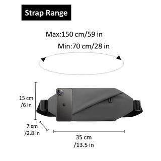 Only-bags.store Große wasserdichte PU Leder Gürteltasche  