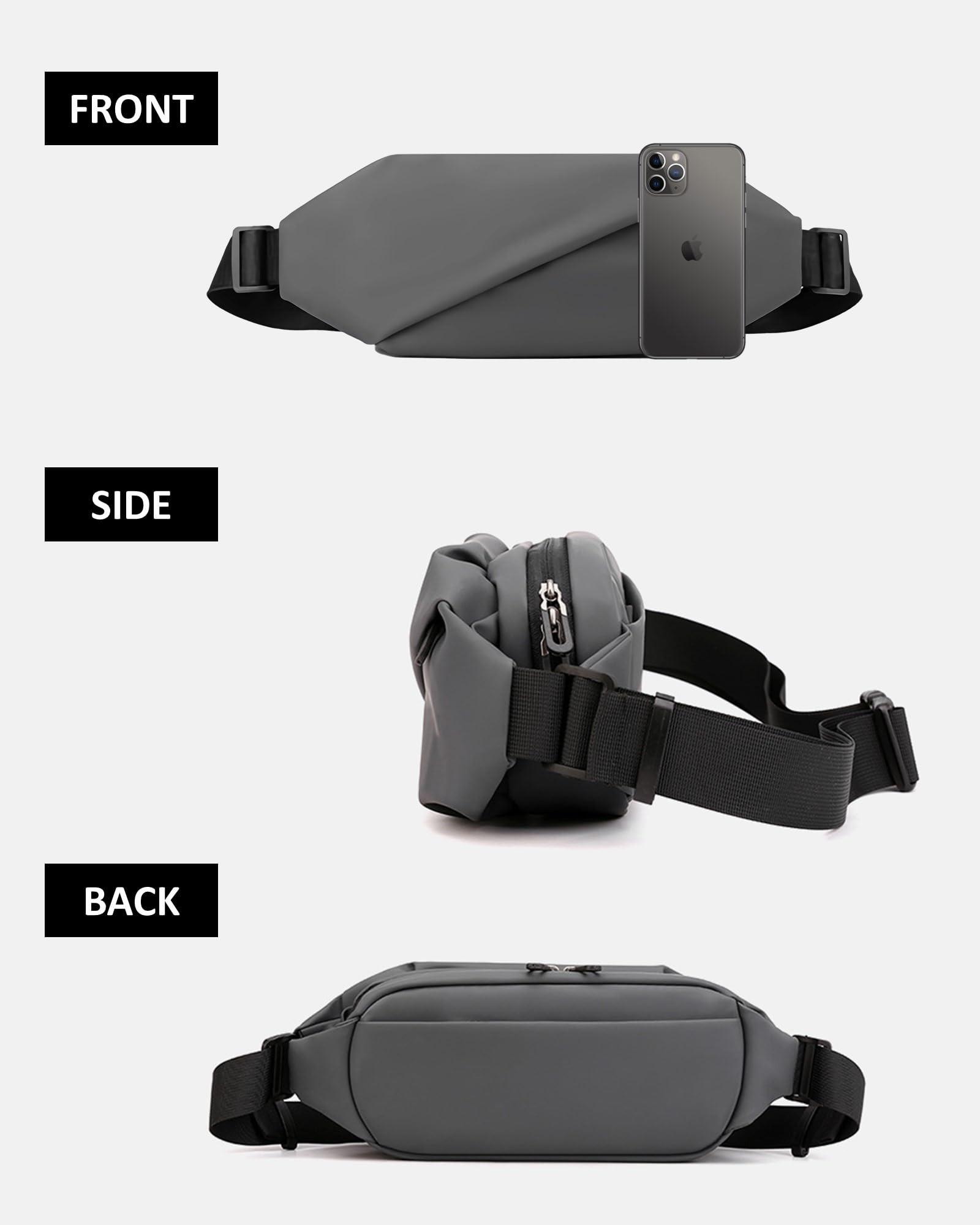 Only-bags.store Große wasserdichte PU Leder Gürteltasche  