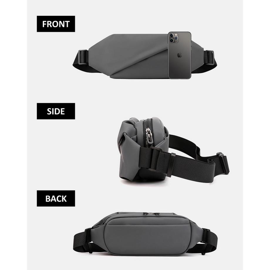 Only-bags.store Große wasserdichte PU Leder Gürteltasche  