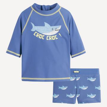 Schwimmanzug aus T-Shirt mit UV-Schutz und Shorts