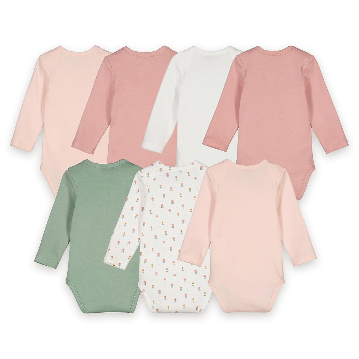 La Redoute Collections  7er-Pack Bodys mit langen Ärmeln 