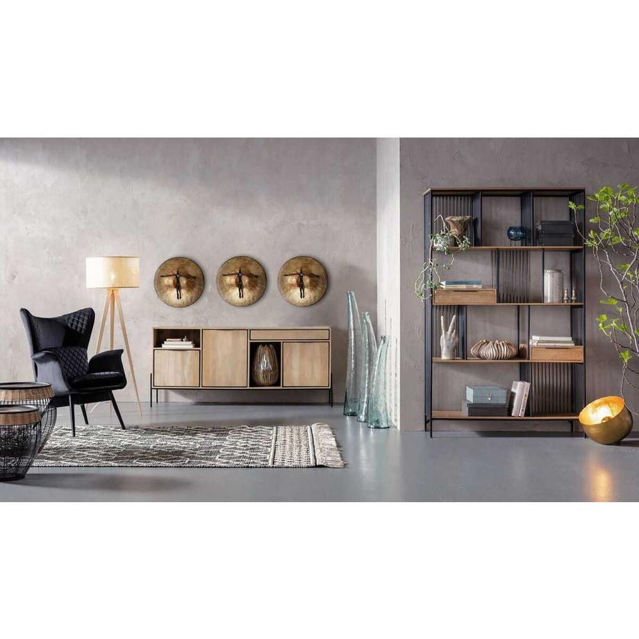 KARE Design Wandobjekt Umano Brass rund 59  