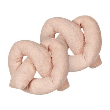 Lot de 2 coussins décoratifs en Bouclé Moderne GLADIOLUS
