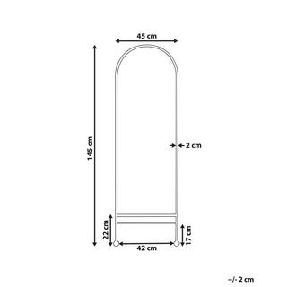 Beliani Miroir en Métal Rétro JARNAGES  