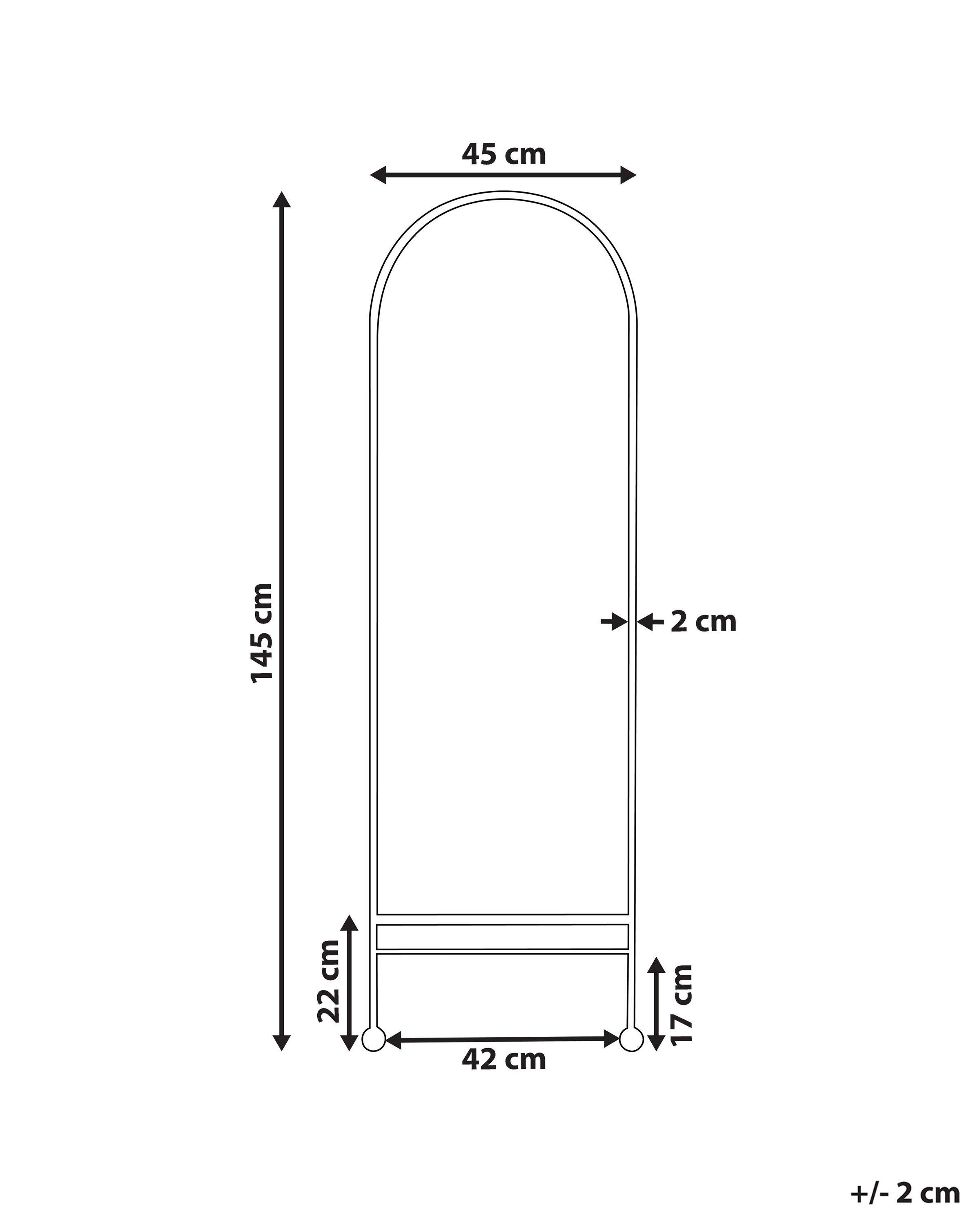 Beliani Miroir en Métal Rétro JARNAGES  