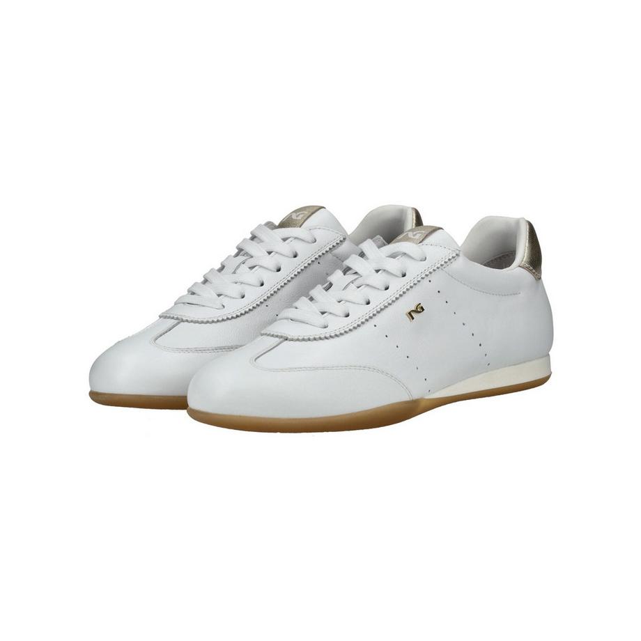 Nero Giardini Sneaker Bassa Bianca con Dettagli Dorati  