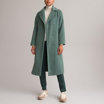 Manteau long fermeture boutonnée