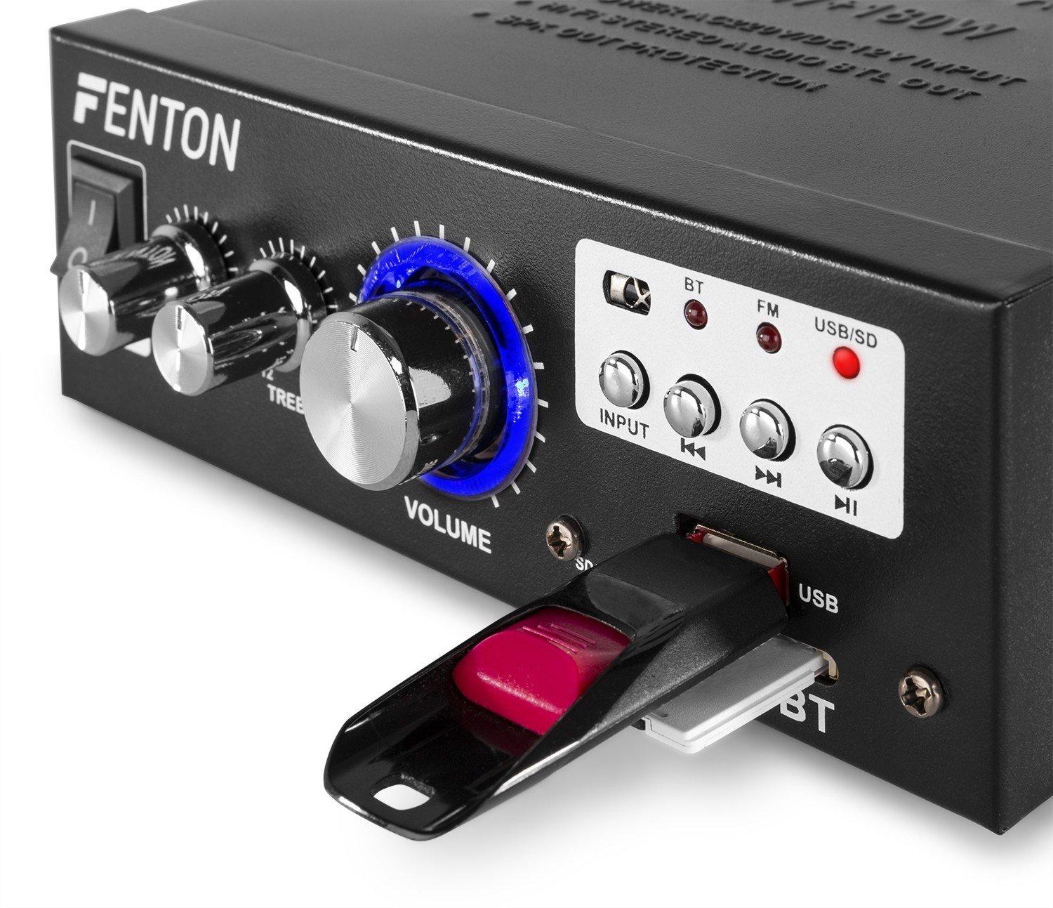 Fenton  AV360BT Mini Stereo HiFi Verstärker 