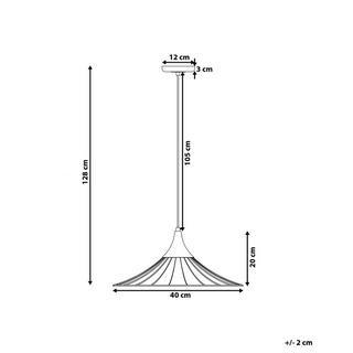 Beliani Lampe suspension en Métal Moderne GIONA  