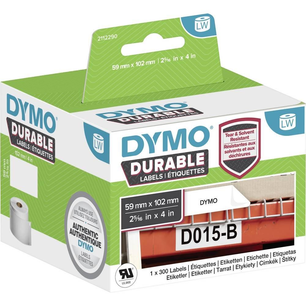 Dymo  Rouleau d'étiquettes haute performance LabelWriter, 102 mm x 59 mm, permanentes 