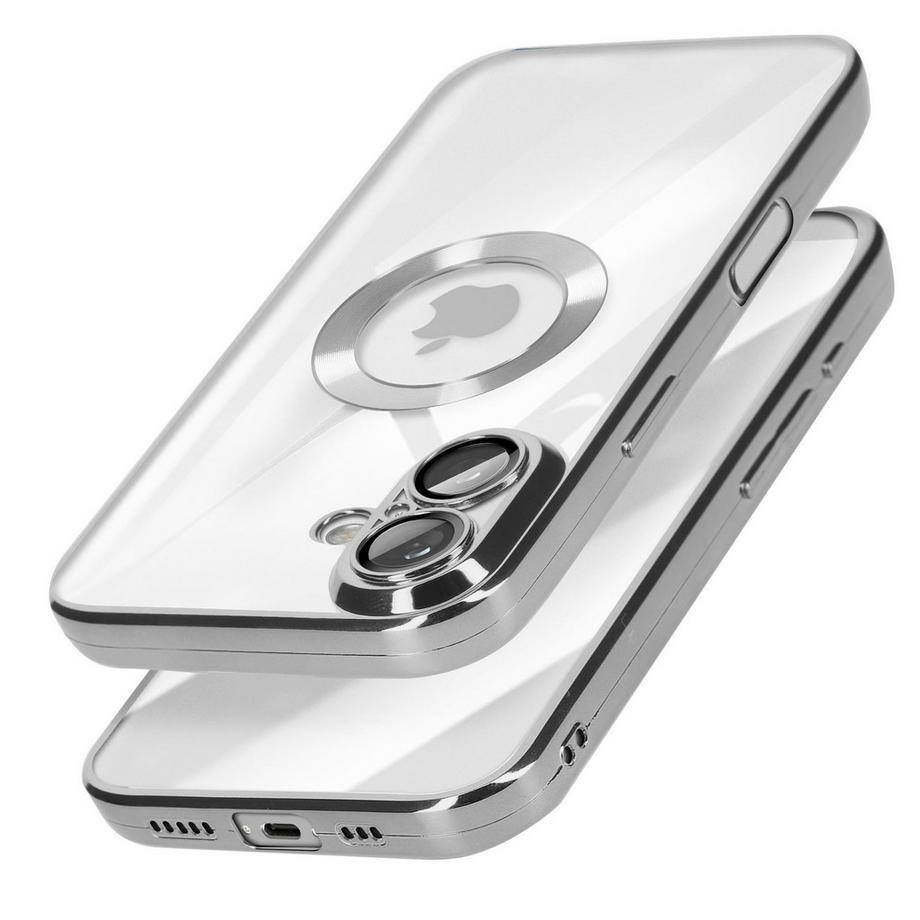 Avizar  Glam Hülle iPhone 16 Silber 