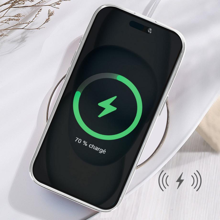 Avizar  Glam Hülle iPhone 16 Silber 