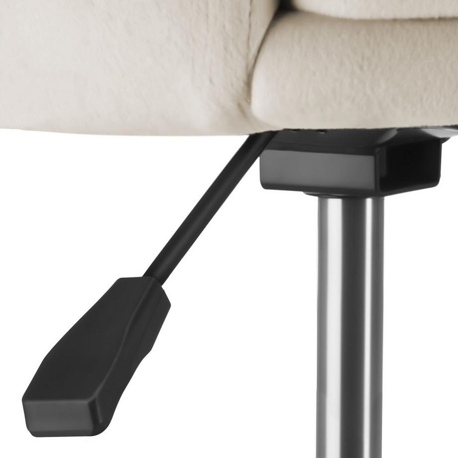 Tectake Chaise pivotante STELLA épais rembourrage et revêtement en velours  