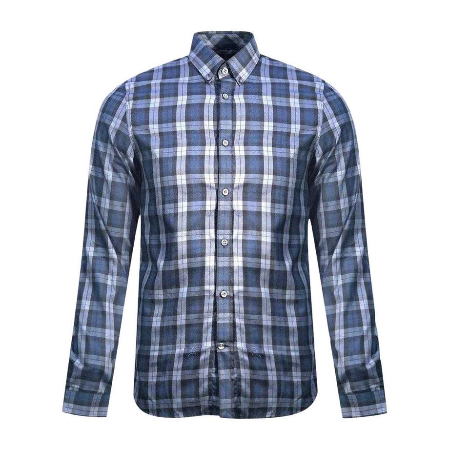 Camicia A Quadri Manica Lunga