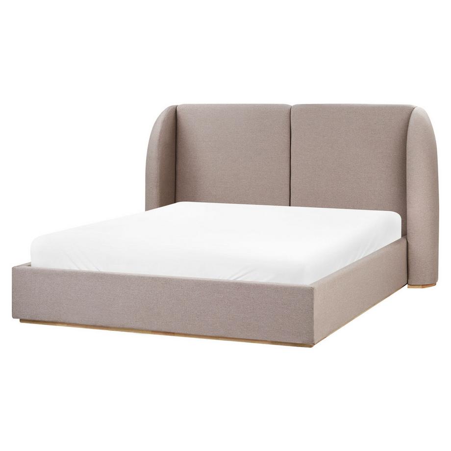 Beliani Letto contenitore en Tessuto  MONESTIER  
