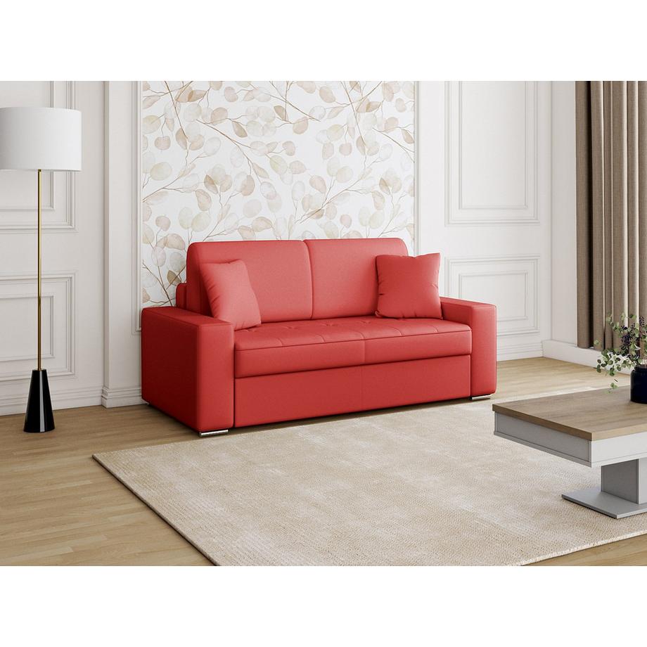 Vente-unique Schlafsofa 2Sitzer EMIR Liegefläche Matratzen  