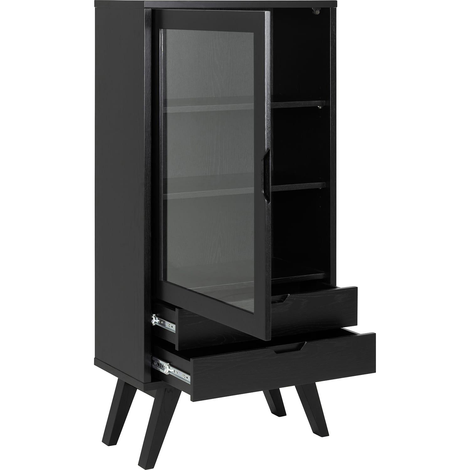 mutoni Vitrine Upsala noir 72x145  