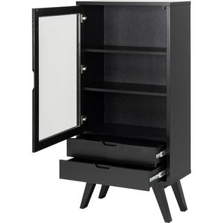 mutoni Vitrine Upsala noir 72x145  