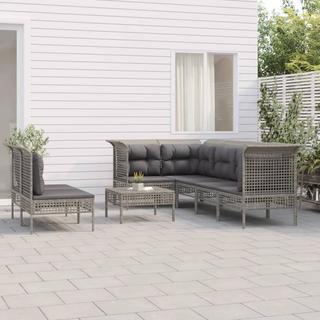 VidaXL set salotto da giardino Polirattan  