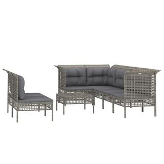 VidaXL Garten lounge set poly-rattan  