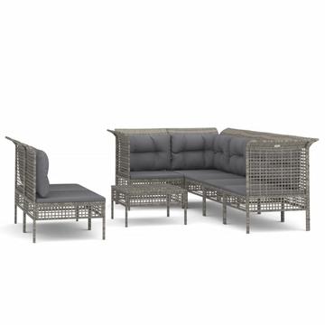 Garten lounge set poly-rattan