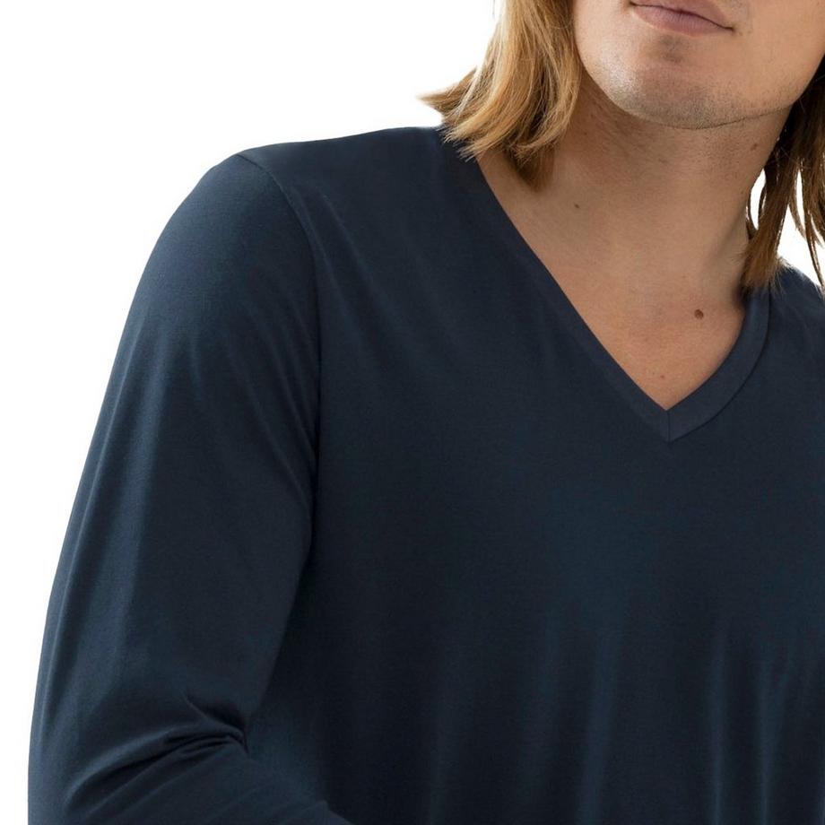 mey Dry Cotton Maillot de corps manches longues col en V  