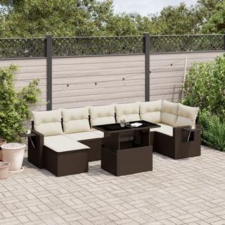 VidaXL set divano da giardino Polirattan  