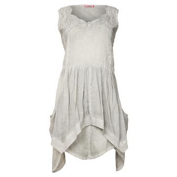 Ärmellose Tunika mit Spitzenausschnitt