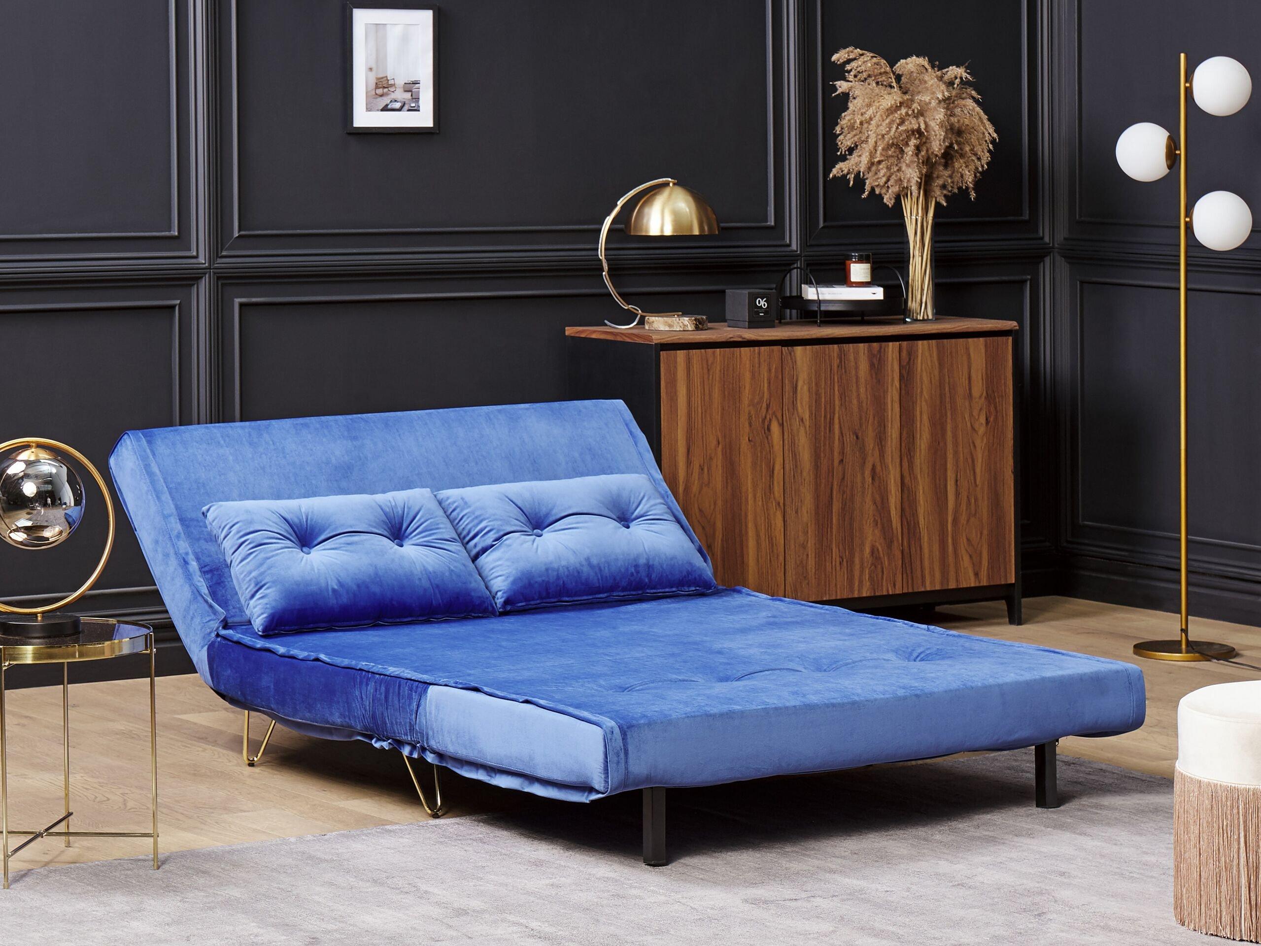 Beliani 2 Sitzer Sofa aus Samtstoff Modern VESTFOLD  