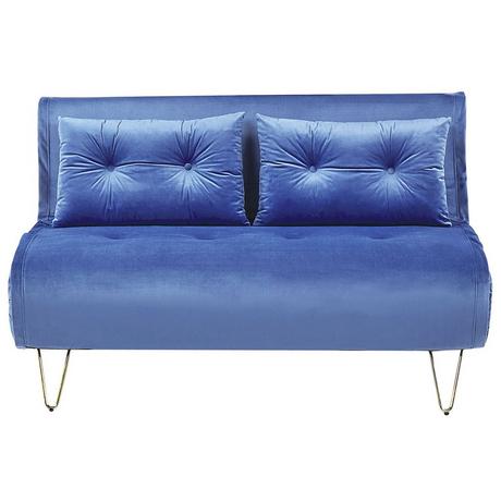 Beliani 2 Sitzer Sofa aus Samtstoff Modern VESTFOLD  