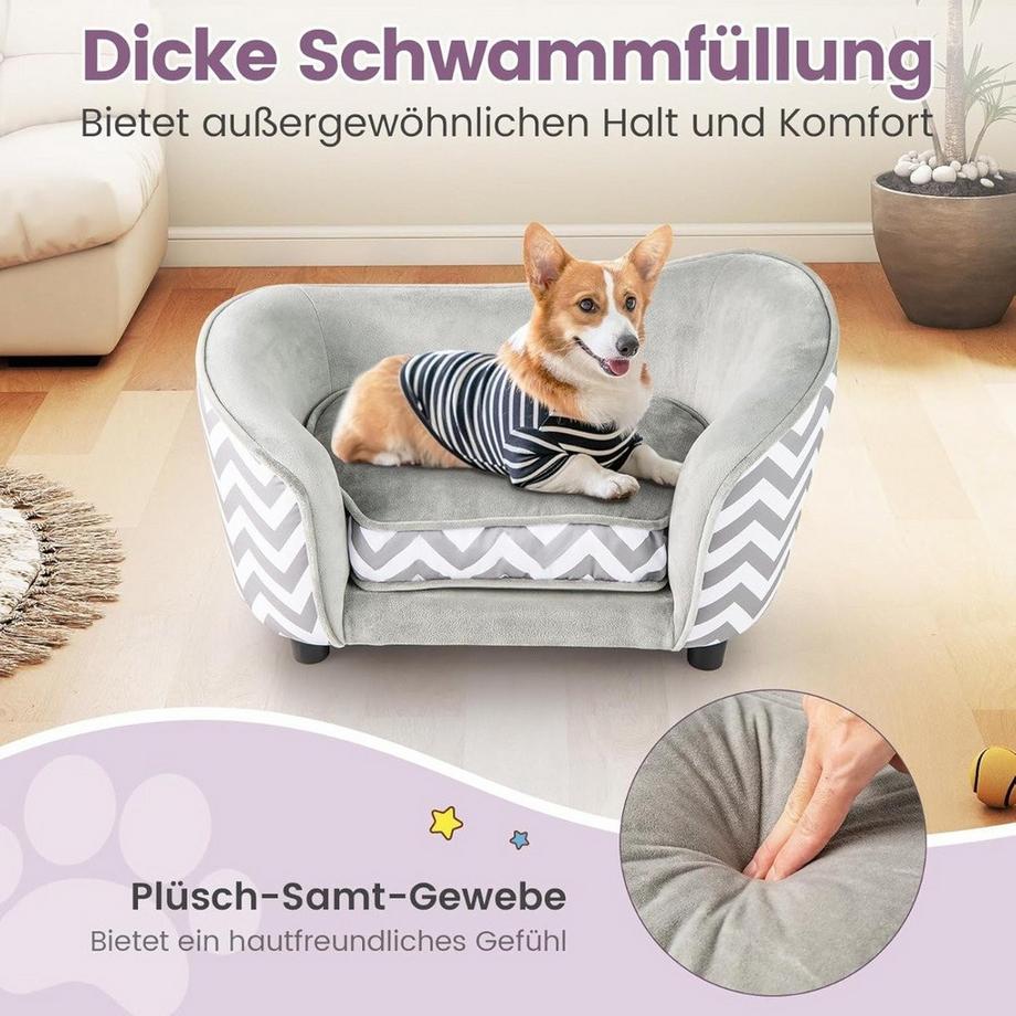 Northix  Divano per animali domestici con cuscino lavabile 