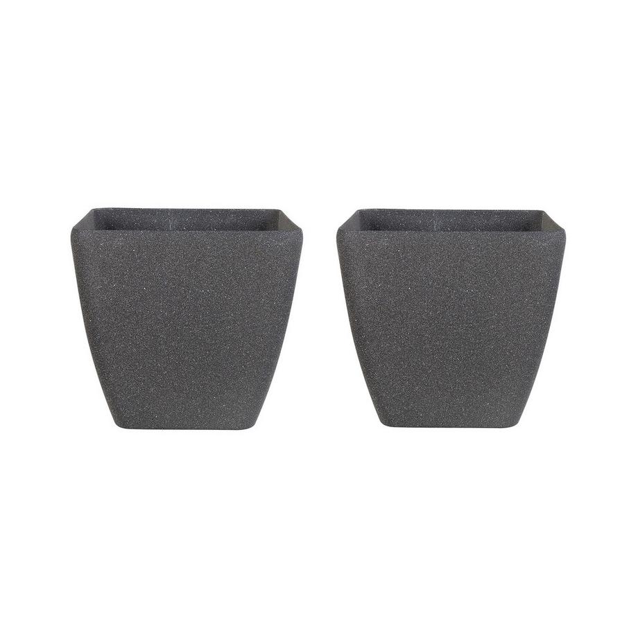 Beliani Lot de 2 pots de fleurs en Fibre d'argile Industriel ZELI  
