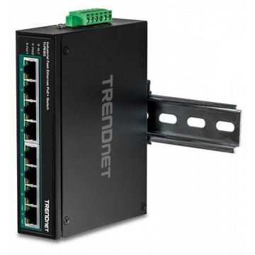 Industrie Switch 8 Port Fast Eth. PoE+ L2 DIN-Rail (8 Ports)