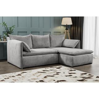 PASCAL MORABITO Canapé d'angle conible en velours côtelé TEODORA de PASCAL MORABITO Angle droit  