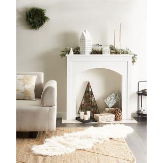 Beliani Kaminumrandung aus MDF-Platte Klassisch BUSSELTON  