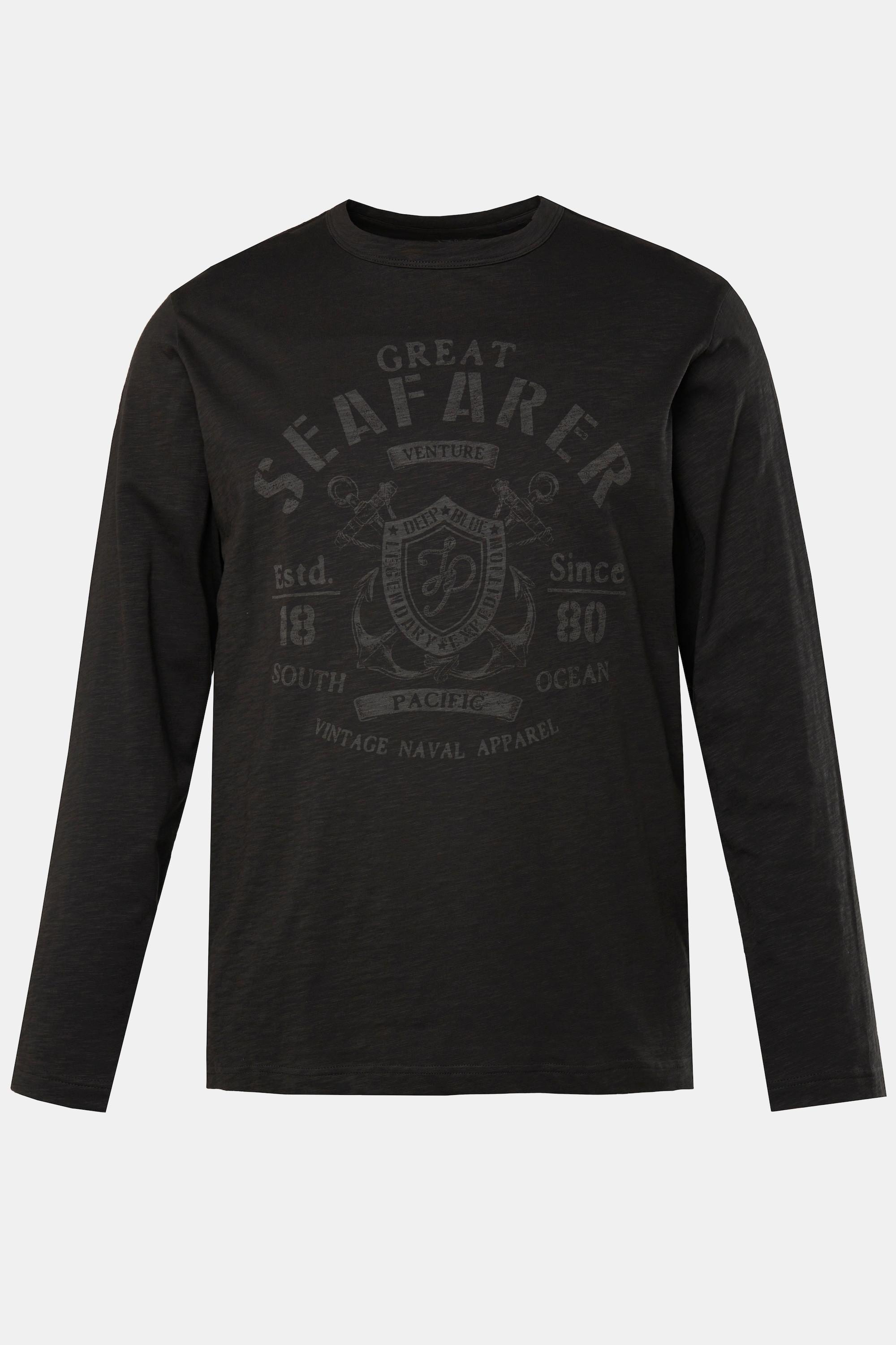 JP1880 T-shirt à manches longues imprimé poitrine  