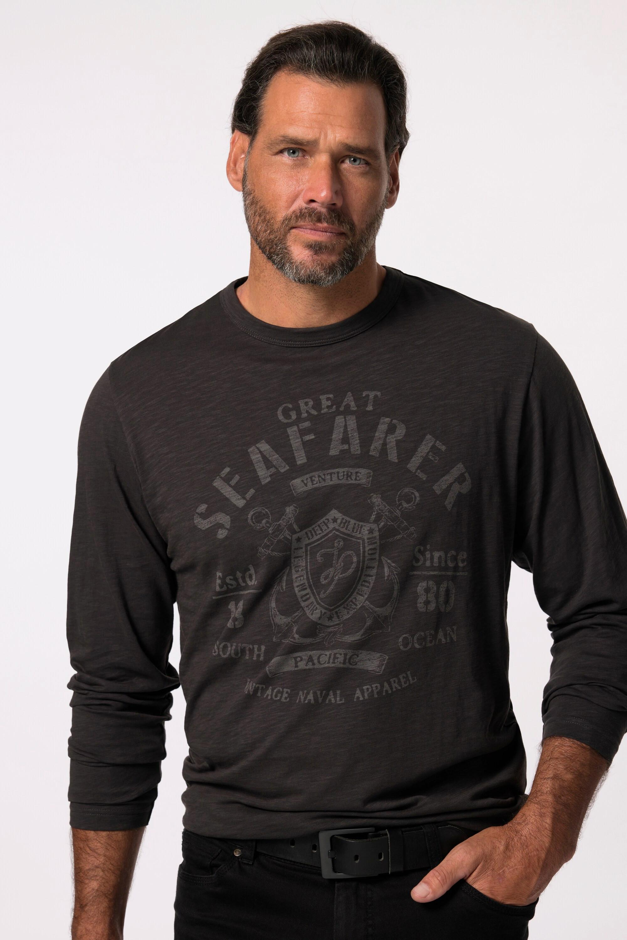 JP1880 T-shirt à manches longues imprimé poitrine  