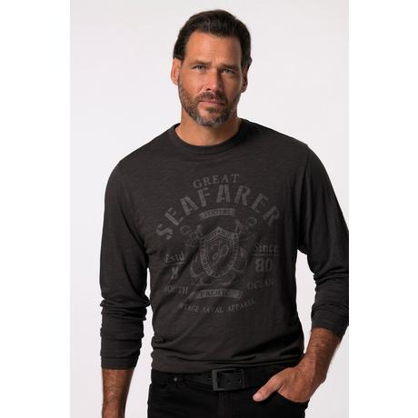 JP1880 T-shirt à manches longues imprimé poitrine  