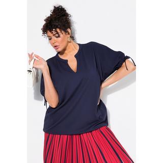 Ulla Popken Felpa oversize mezze maniche scollo a tunica  