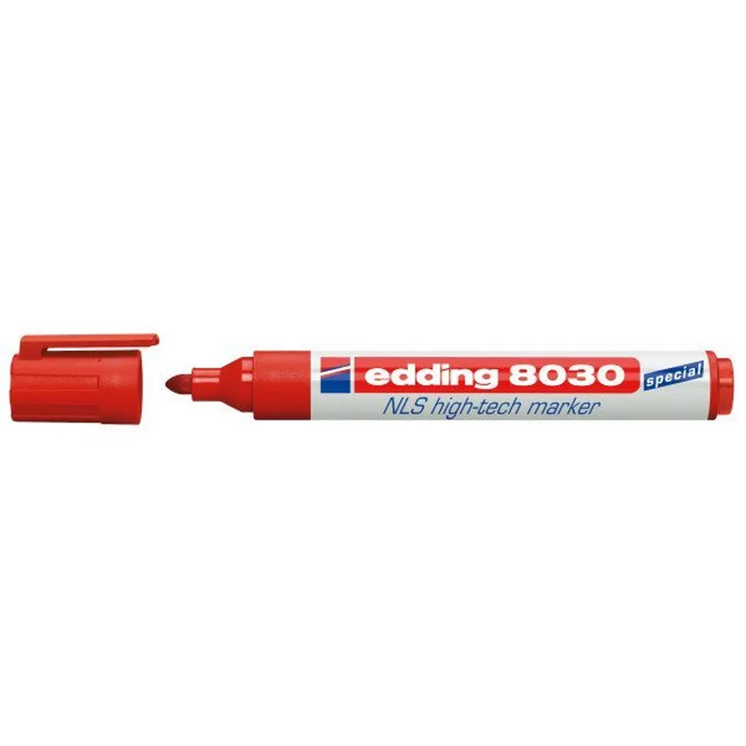 Edding 4-8030002 8030 NLS Hi-Tech marker pen Red 1.5 mm to 3 mm