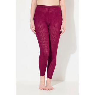 Ulla Popken  Strumpf-Leggings, Diamant-Spitze, leicht transparent 