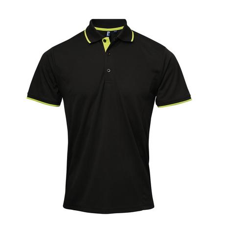 PREMIER  Kontrast Coolchecker Polo Shirt 